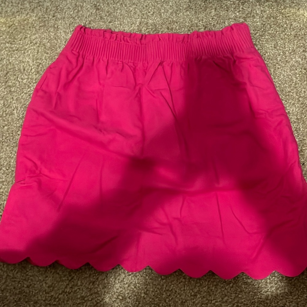 Pink J. Crew sidewalk skirt sz 2